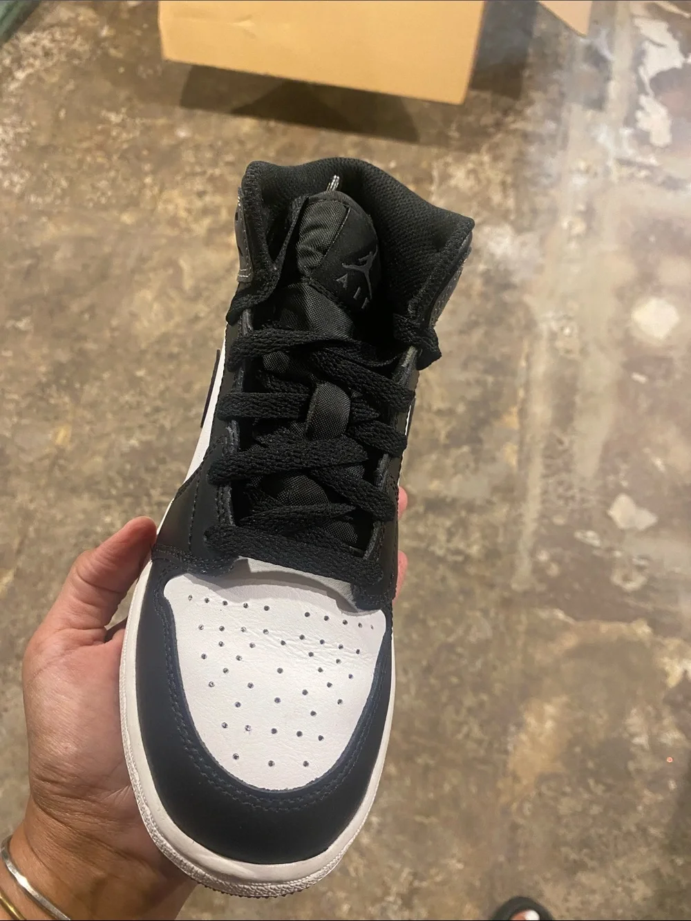 Jordan Kids High-Top Sneakers Black and White